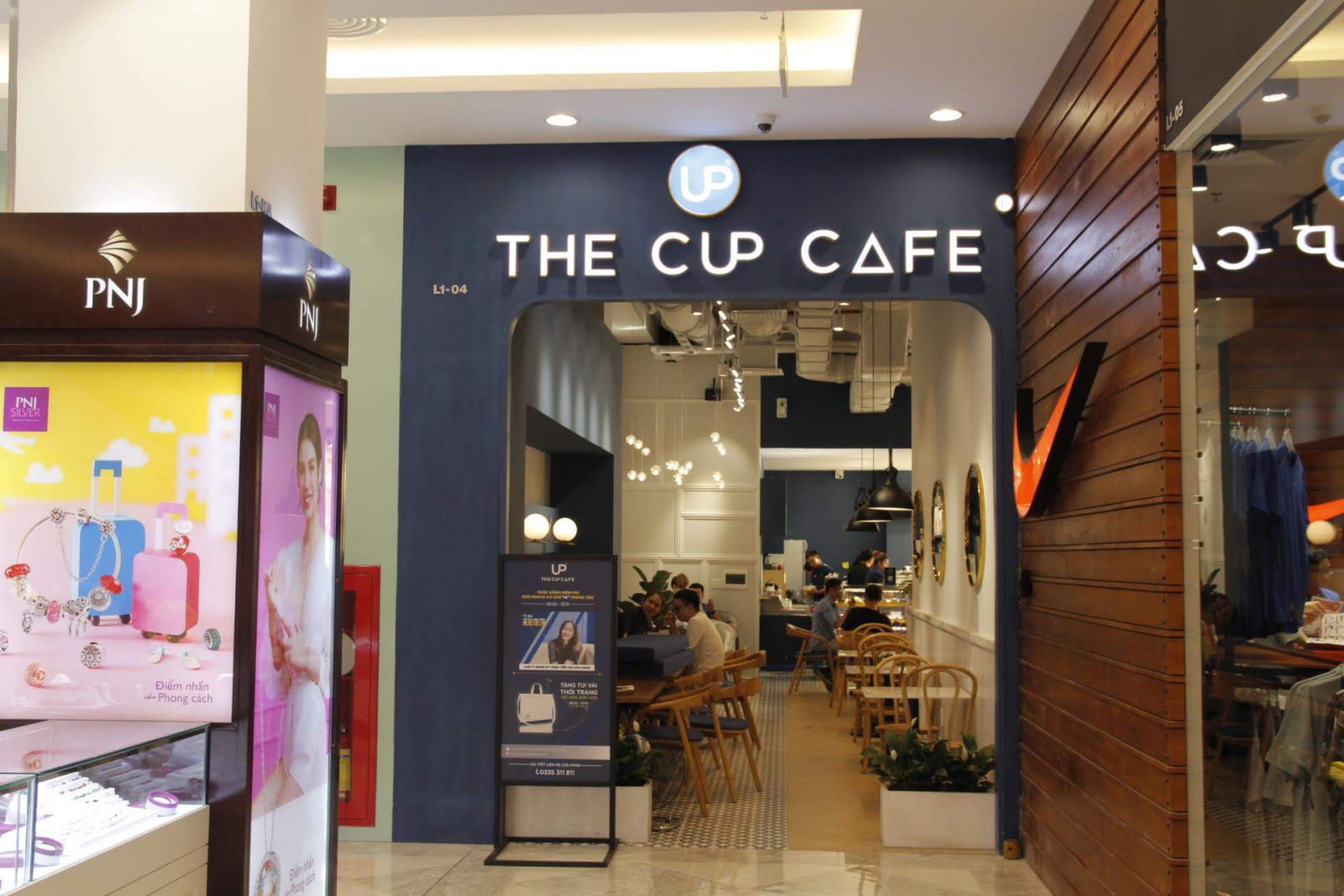 pcm cung cấp nội thất cho chi nhánh the cup cafe bình dương