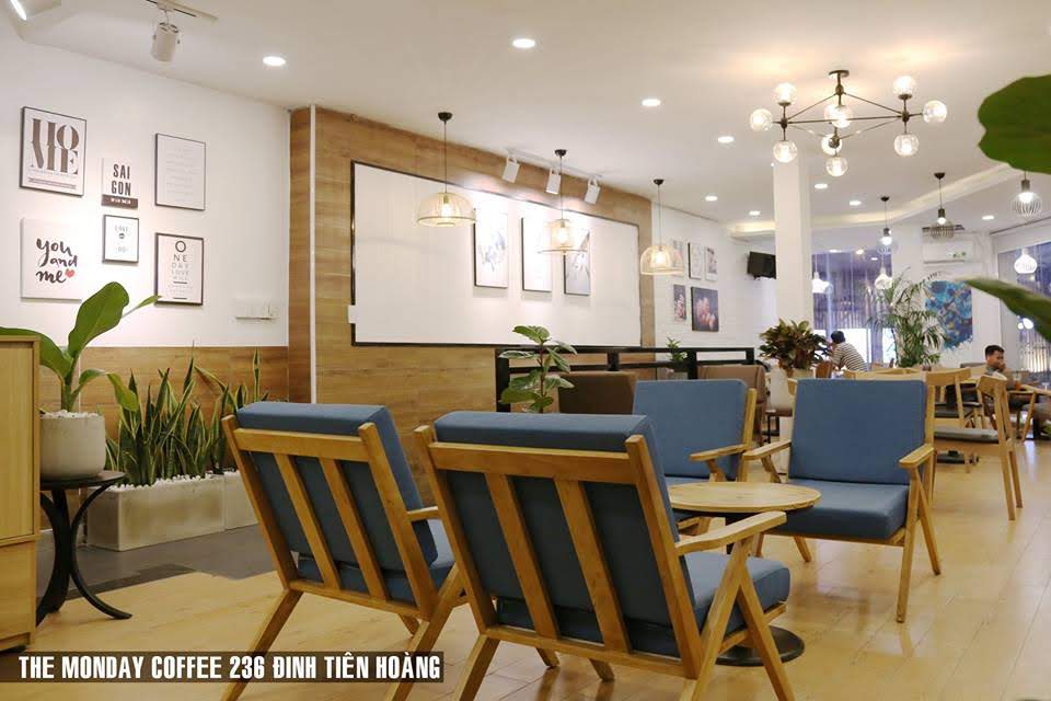 không gian nội thất quán cafe the monday coffee chi nhánh đinh tiên hoàng - 3